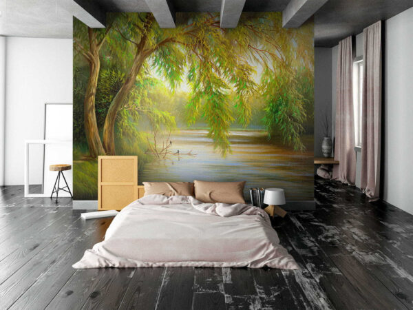 Řeka se stromy a trávou u62865pib1 600x450 - Řeka se stromy a trávou