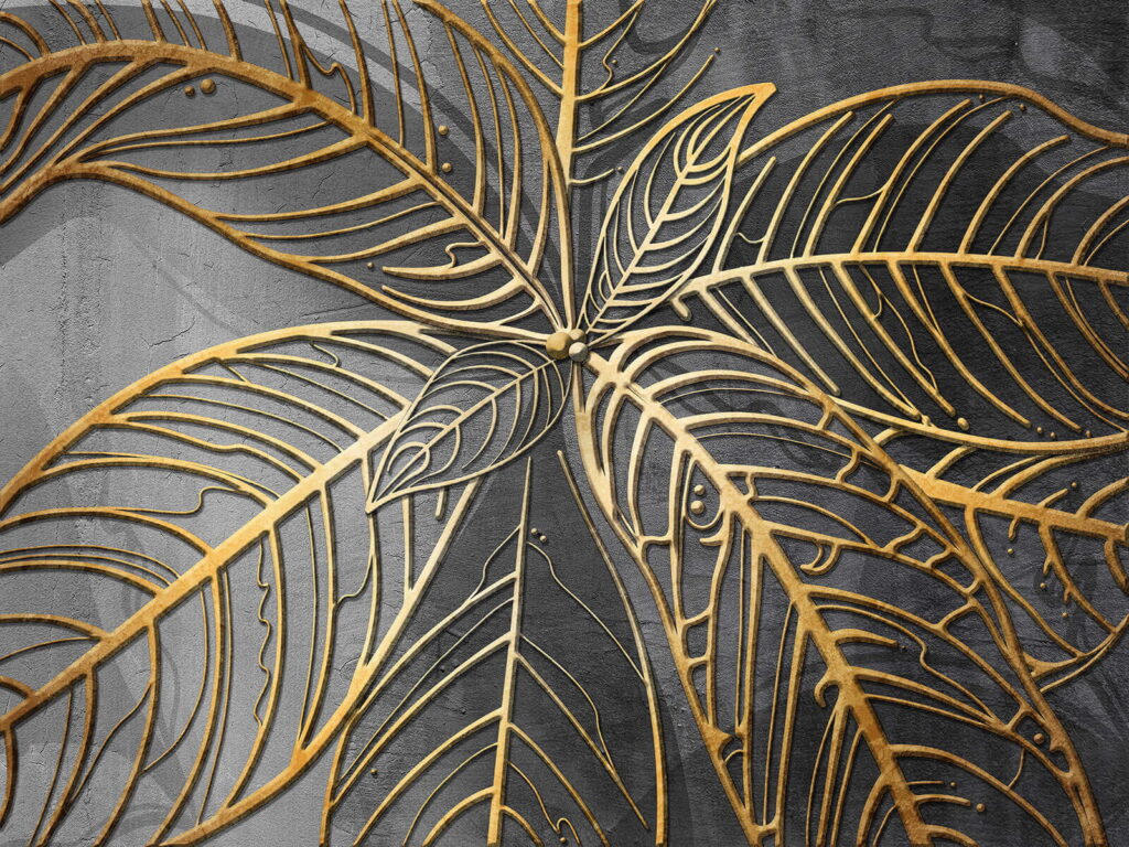 Umělecký design složitých listů Umělecký design složitých listů