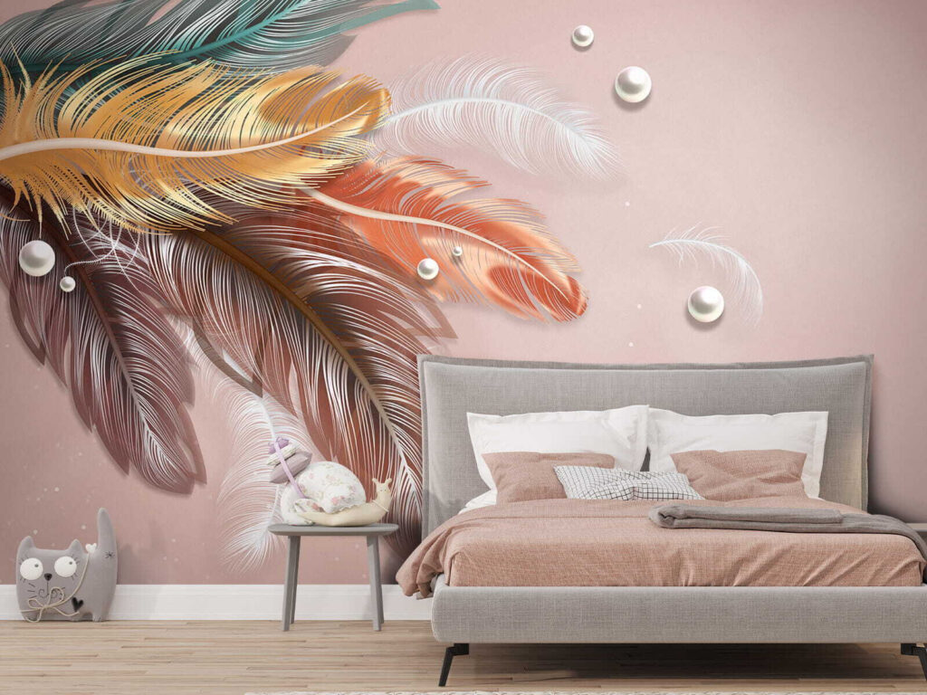 Skupina barevných peří a perel u59817pib1m 1024x768 - Skupina barevných peří a perel - tegory