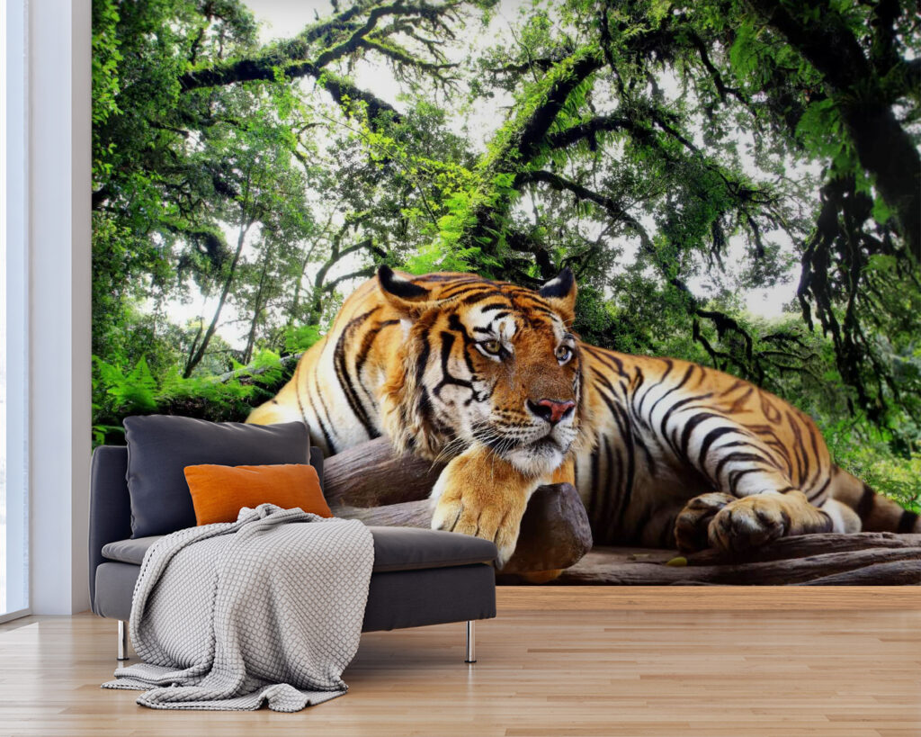 Tygr ležící na kládě u57805pig25 1024x819 - Tygr ležící na kládě - tegory