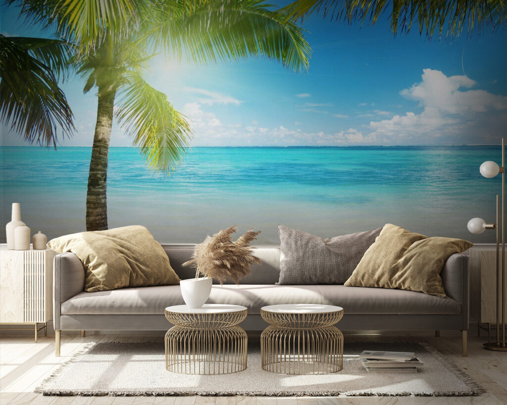 Palm trees on a beach Palm trees on a beach