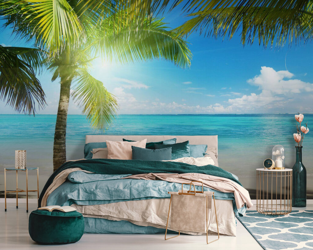 Palm trees on a beach Palm trees on a beach