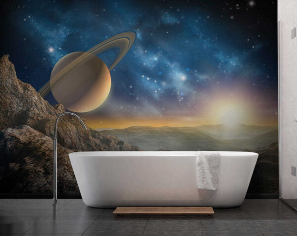 Planeta s prstenci na obloze Planeta s prstenci na obloze
