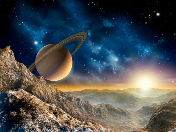 Planeta s prstenci na obloze Planeta s prstenci na obloze