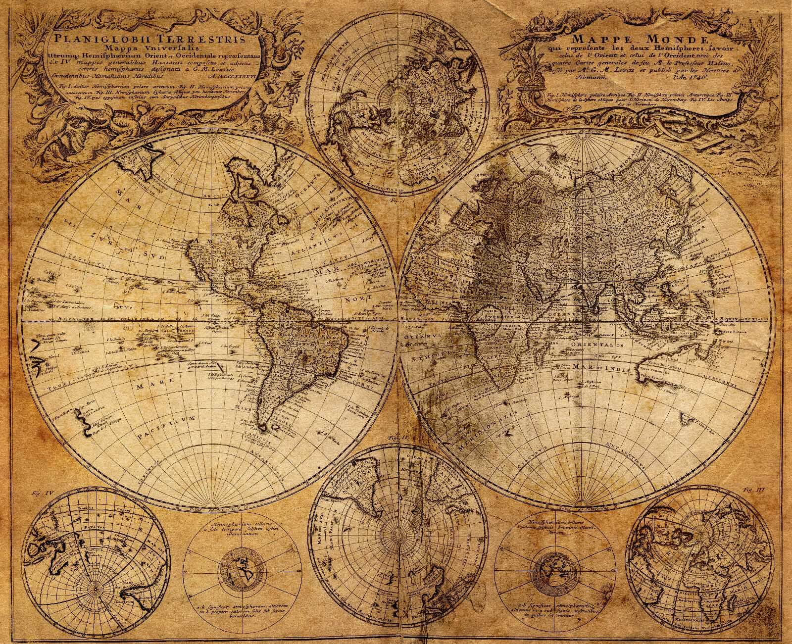 Map of the world Map of the world