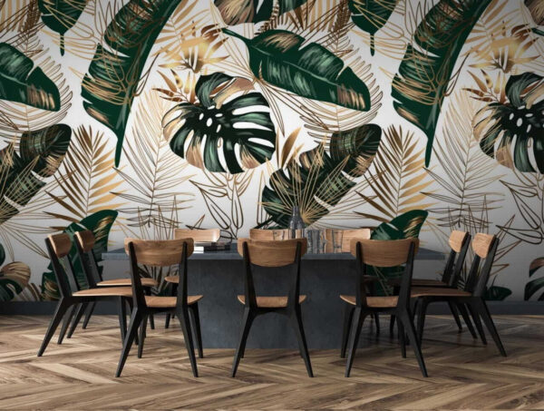 Svěží tropické listy v elegantním designu Svěží tropické listy v elegantním designu