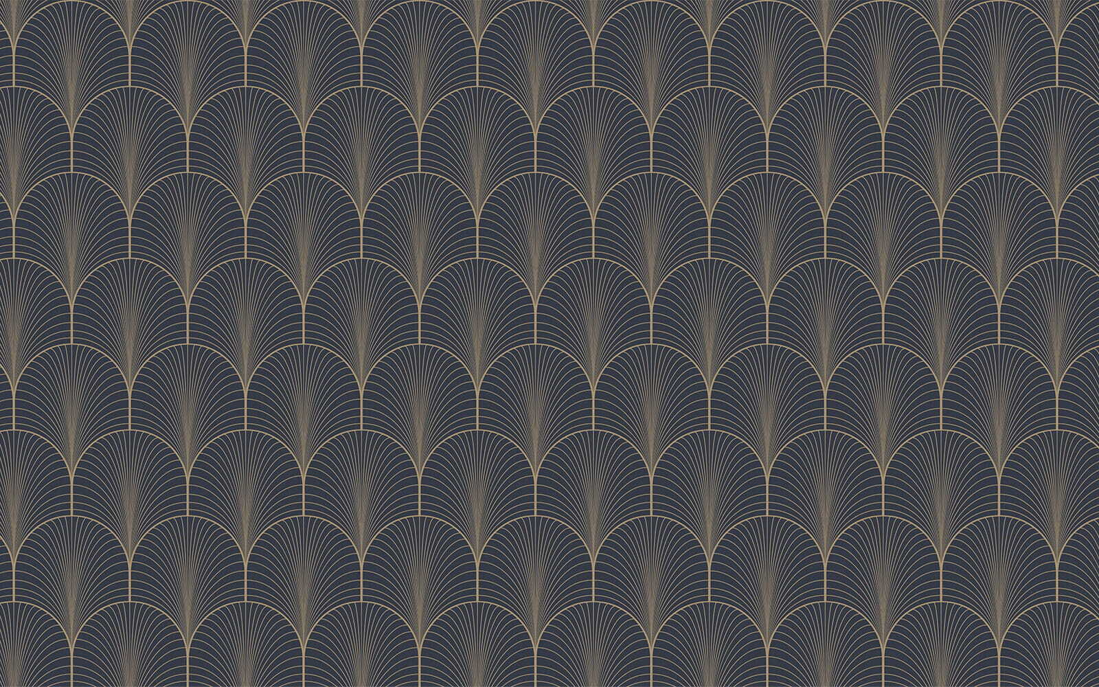 Elegant seamless midnight scallop pattern