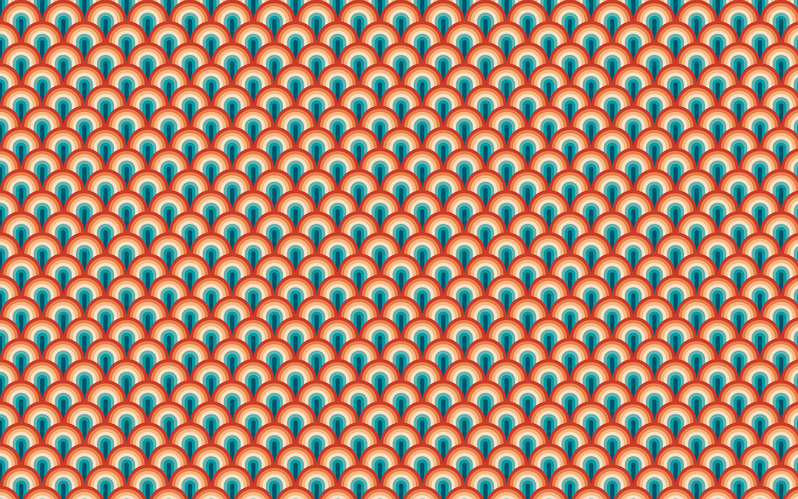 Pattern of red and blue circles