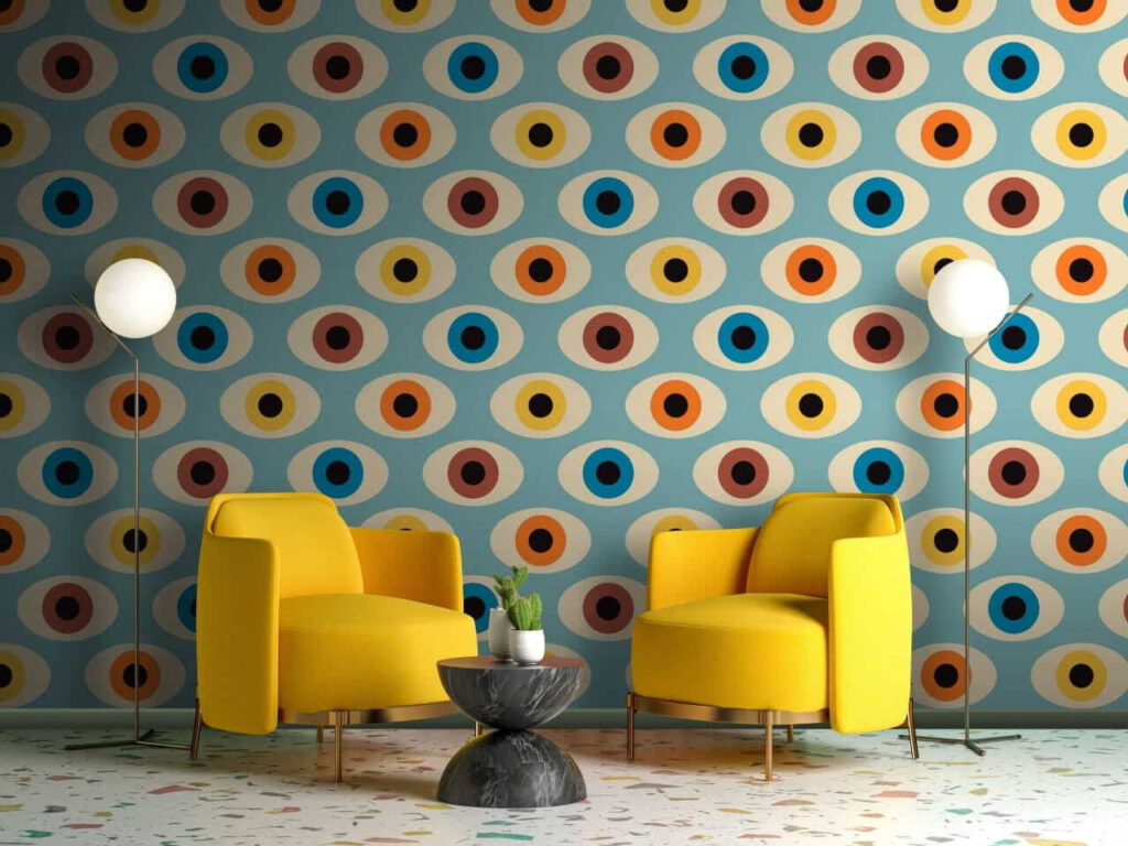 Pattern of colorful circles