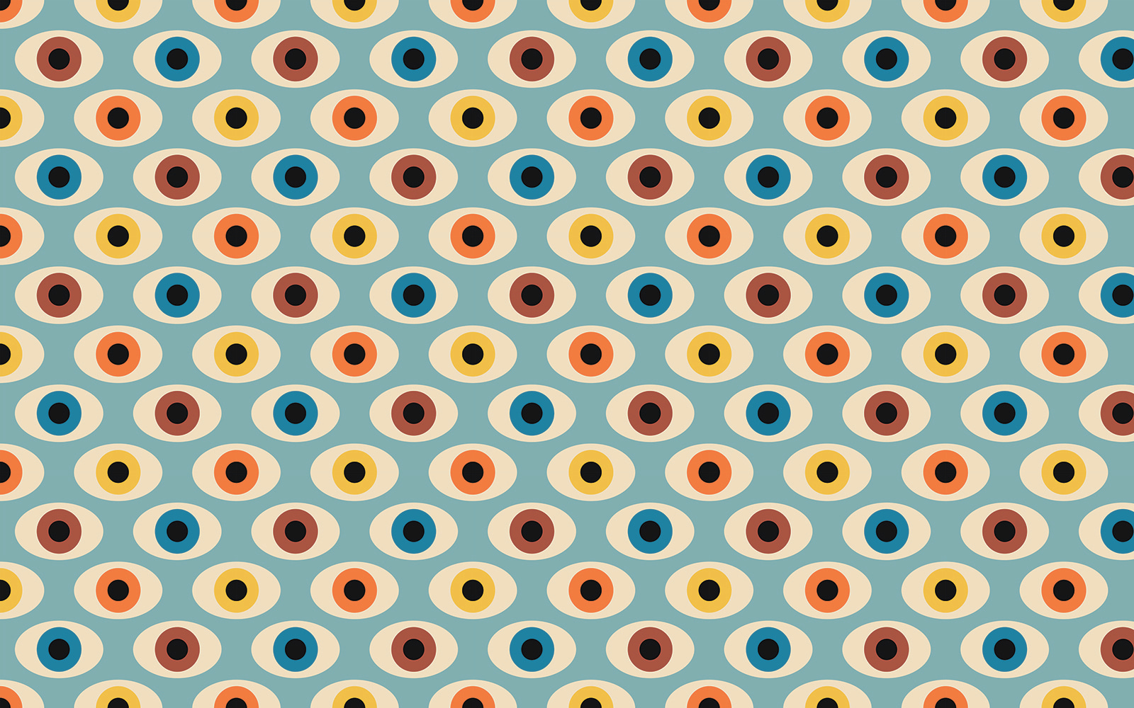 Pattern of colorful circles