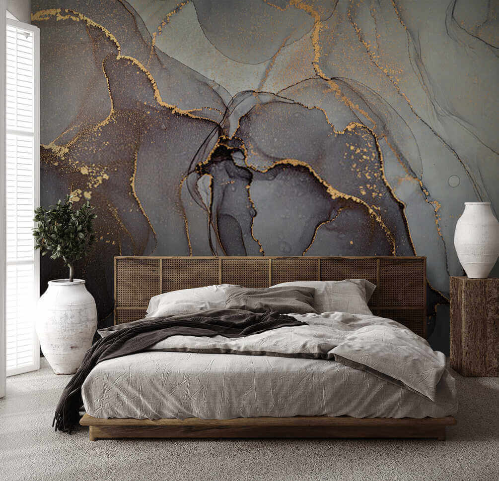 Shimmering veins in a stone canvas Shimmering veins in a stone canvas