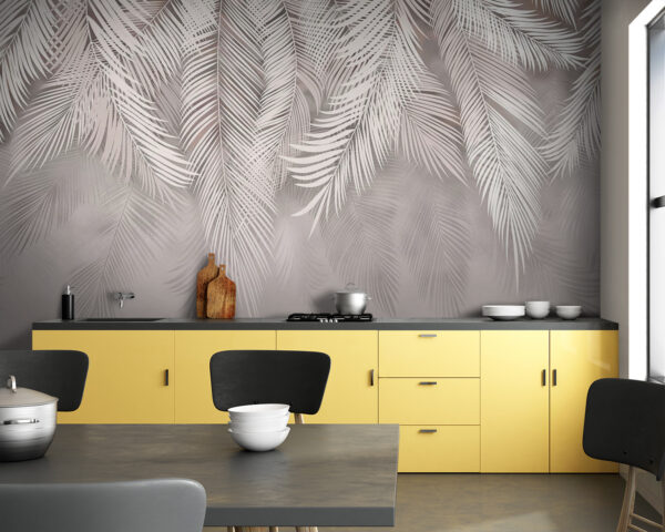 White feathered leaves White feathered leaves