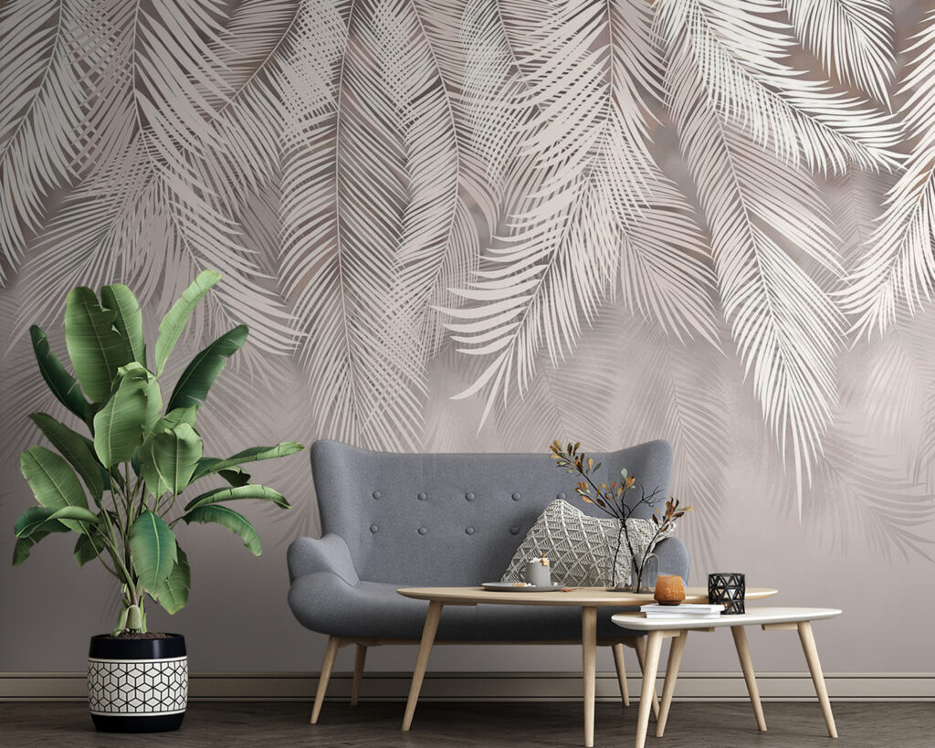 White feathered leaves White feathered leaves