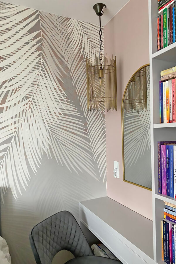 Bílé listy na šedém pozadí Bílé listy na šedém pozadí