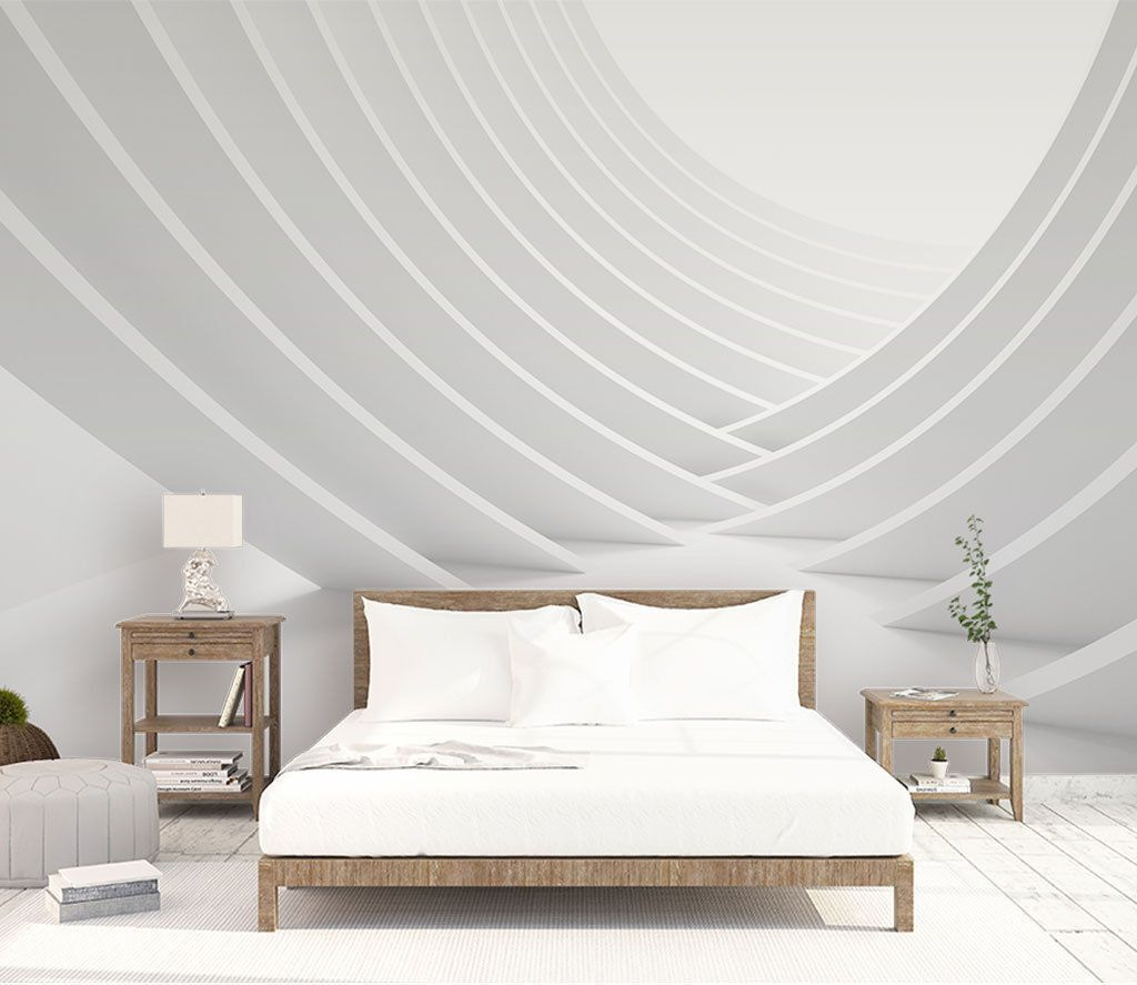 u47894pib1m - Bílá struktura se zakřivenými liniemi - tegory