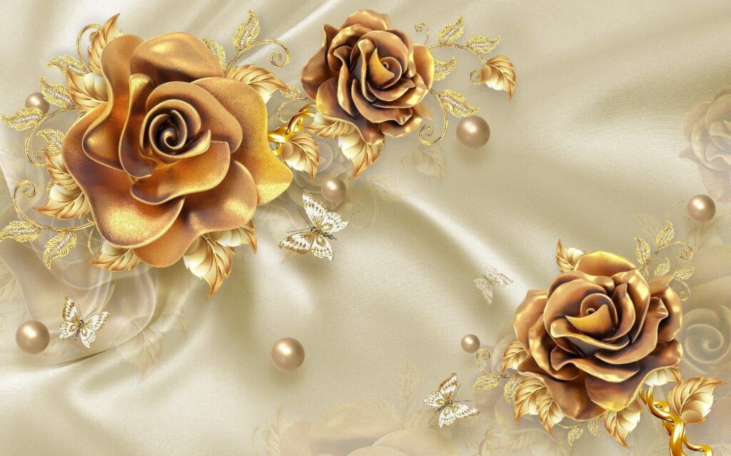 Elegantní růže s jemnými motýly Elegantní růže s jemnými motýly