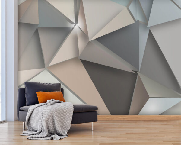 Abstraktní geometrické tvary v jemných barvách. Abstraktní geometrické tvary v jemných barvách.