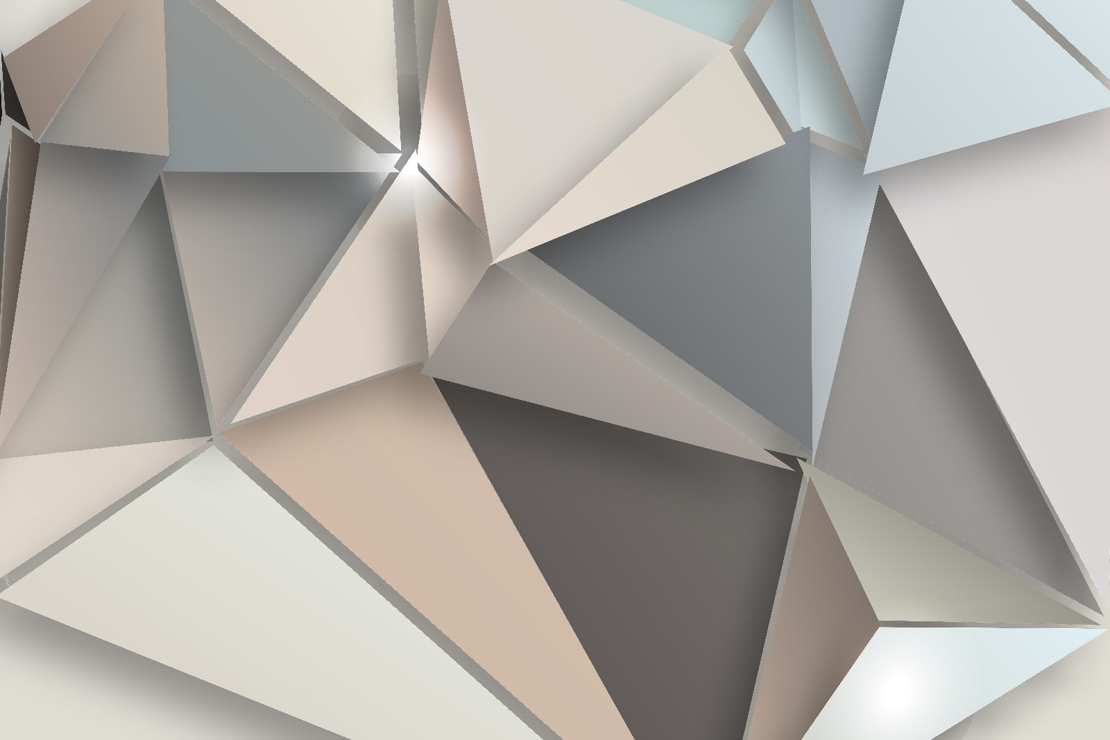 Abstract geometric shapes in soft colors