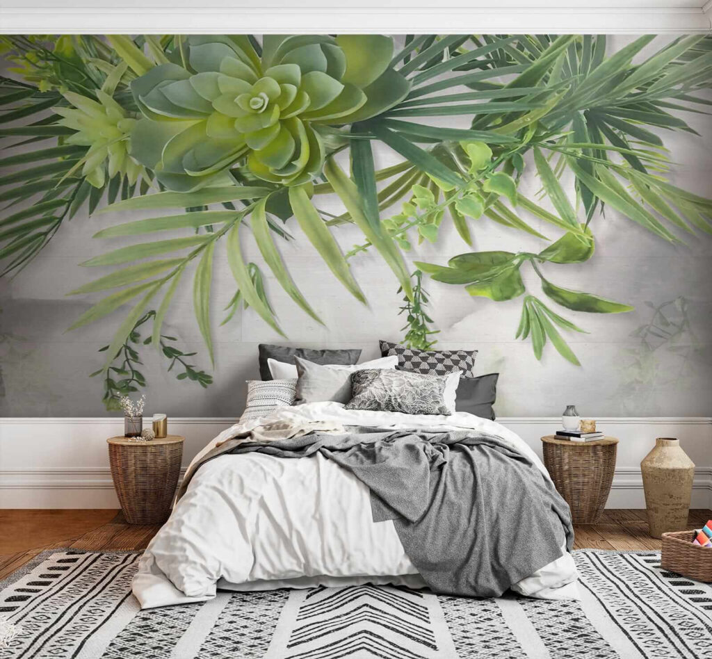 Green plant with leaves Green plant with leaves