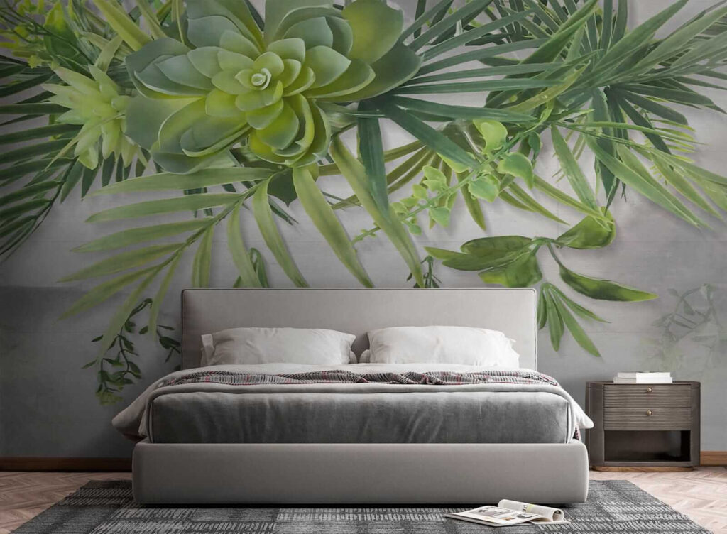 Green plant with leaves Green plant with leaves