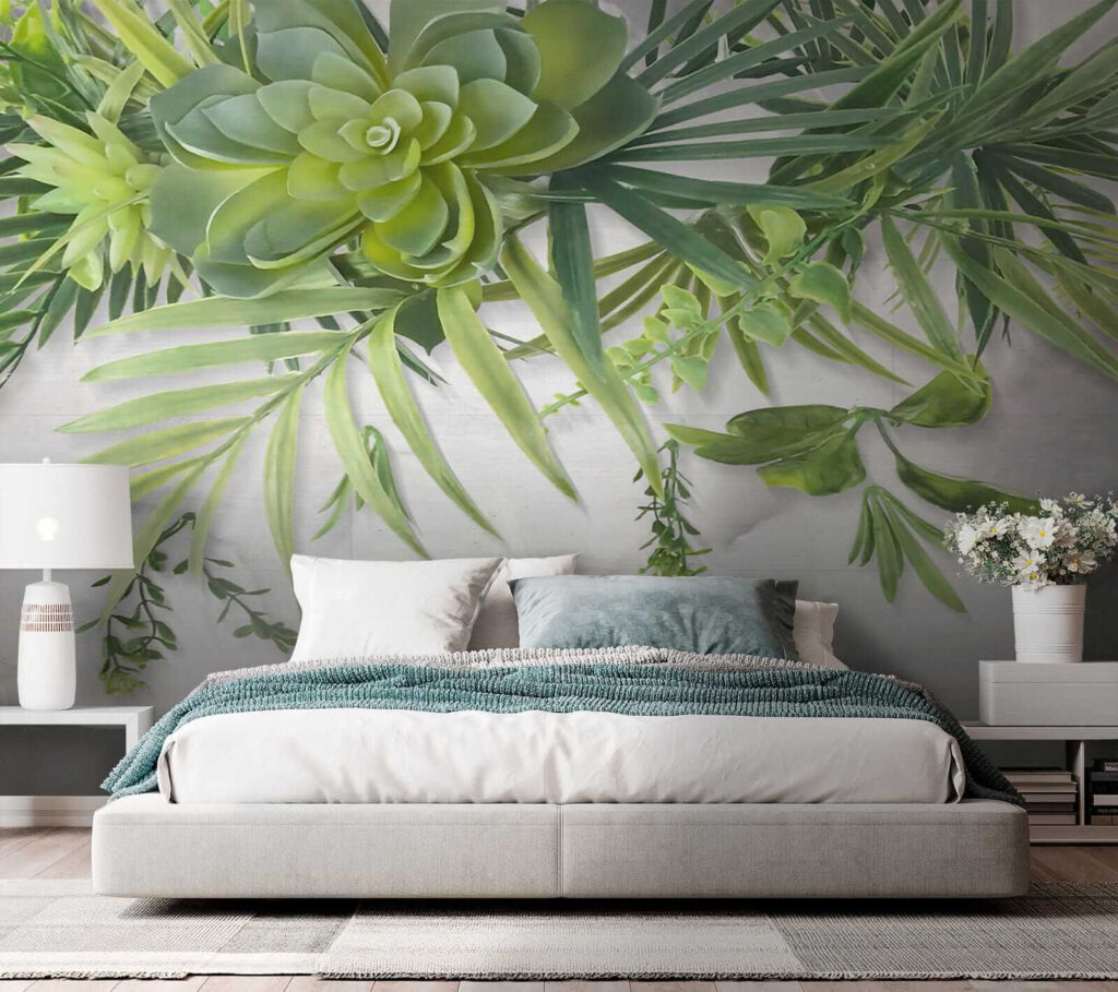 Green plant with leaves Green plant with leaves