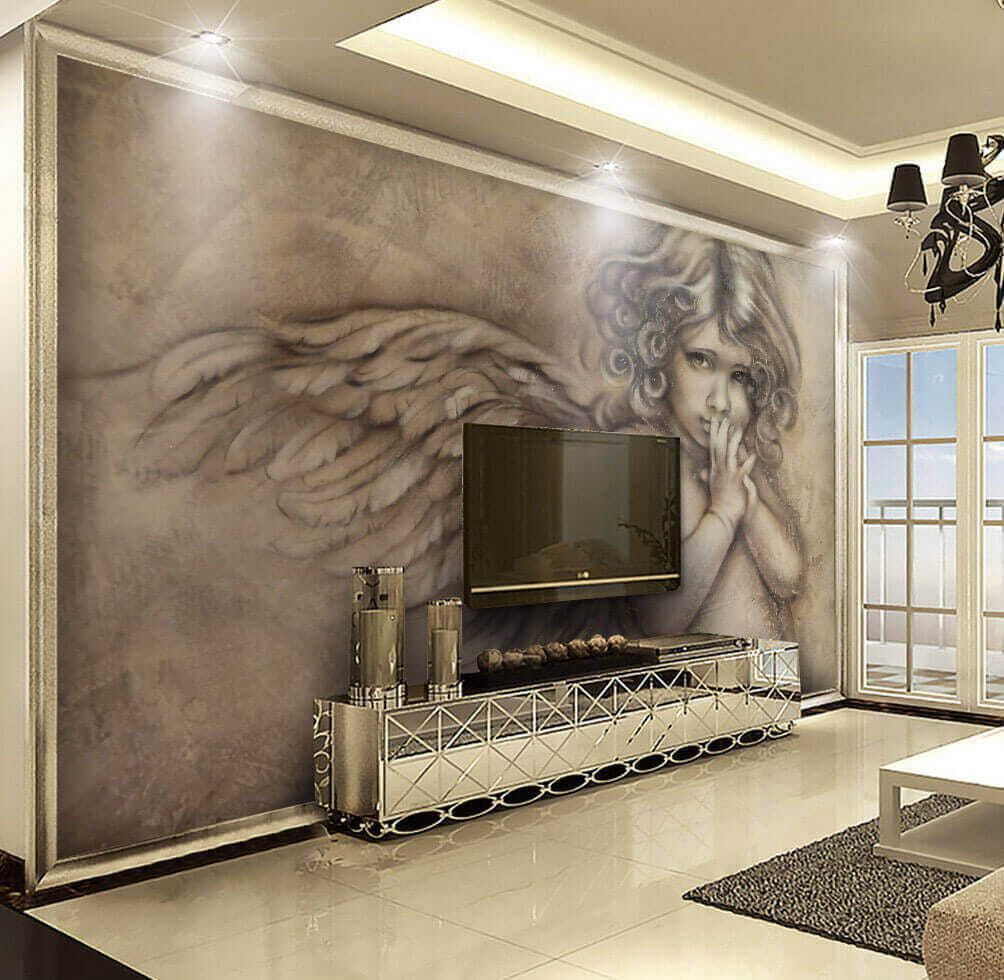 Painting of a baby angel