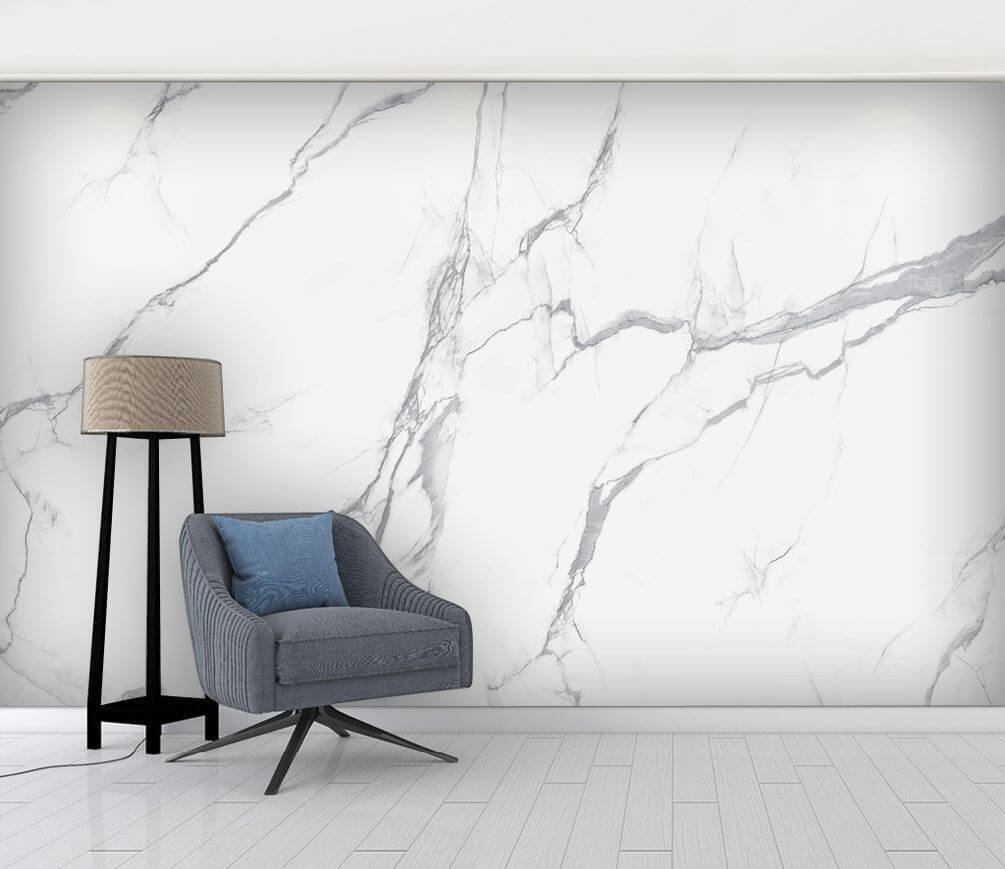 White marble with cracks