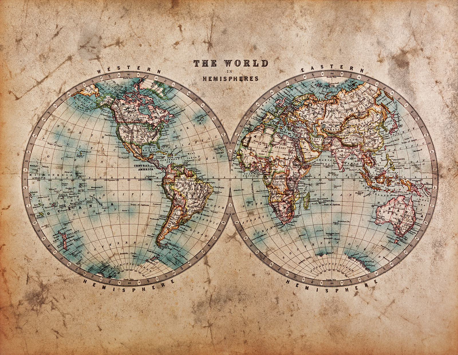 Map of the world Map of the world
