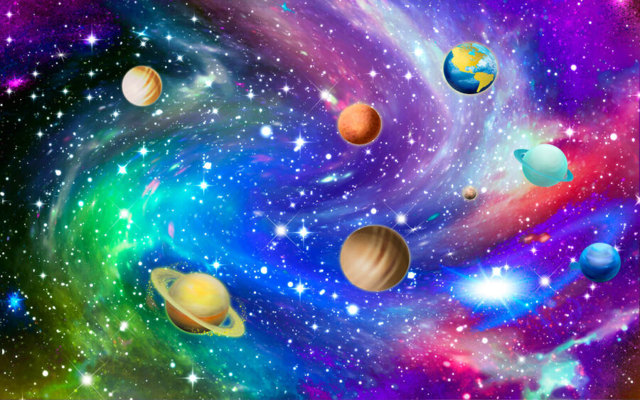 Fototapeta Planety na obloze s hvězdami - Image 2