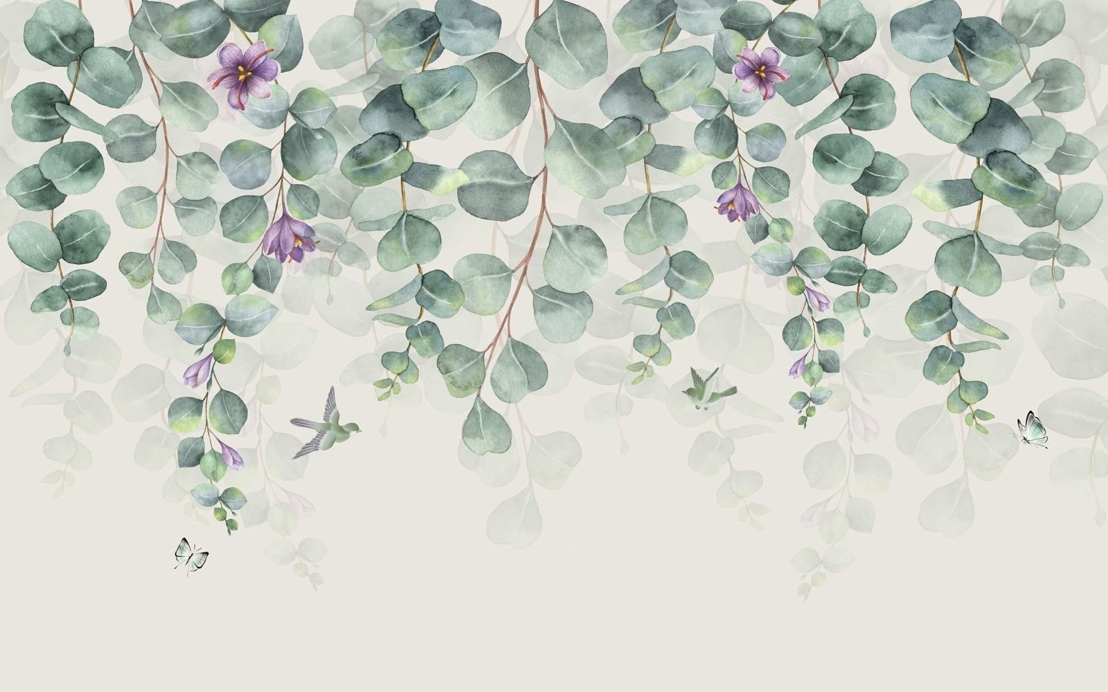 Delicate florals and vibrant foliage