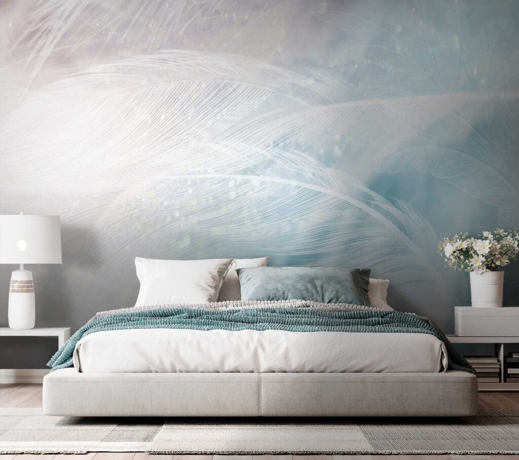 Delicate feathers in soft hues Delicate feathers in soft hues