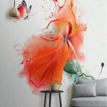 Fototapeta Motýl na květině