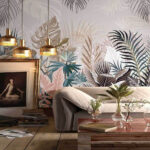 Fototapeta Skupina rostlin s listy