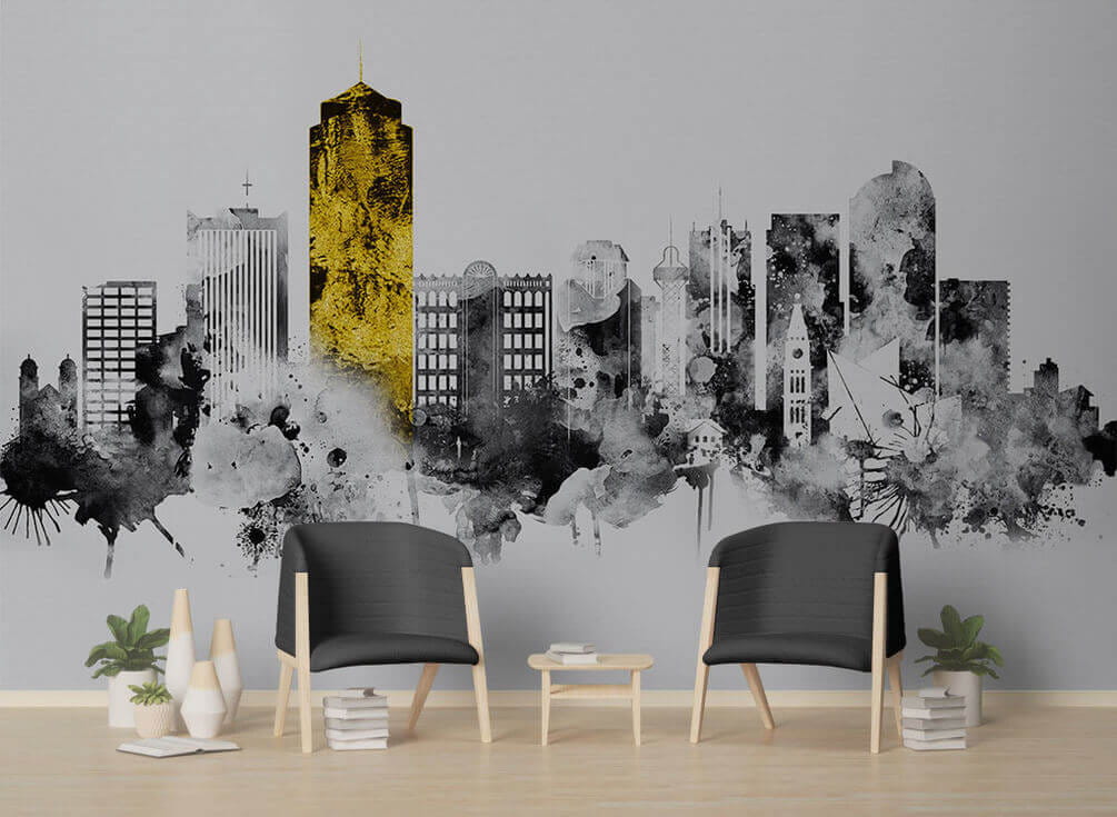 u24896pig4 - Černobílá krajina města - tegory