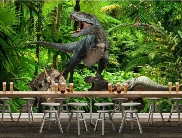 Skupina dinosaurů v lese Skupina dinosaurů v lese