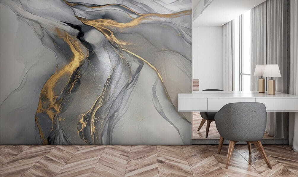 Elegant abstract art in muted tones