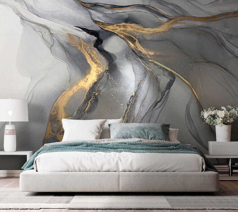 Elegant abstract art in muted tones