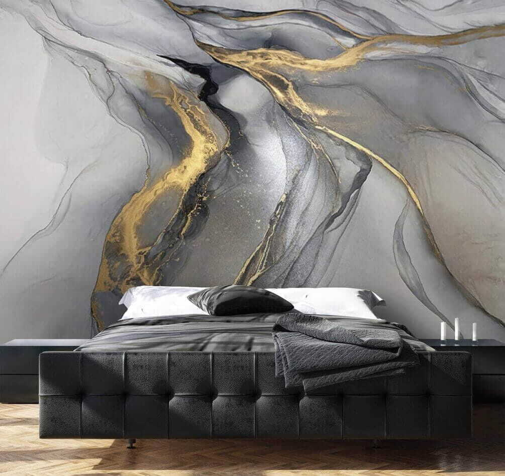 Elegant abstract art in muted tones