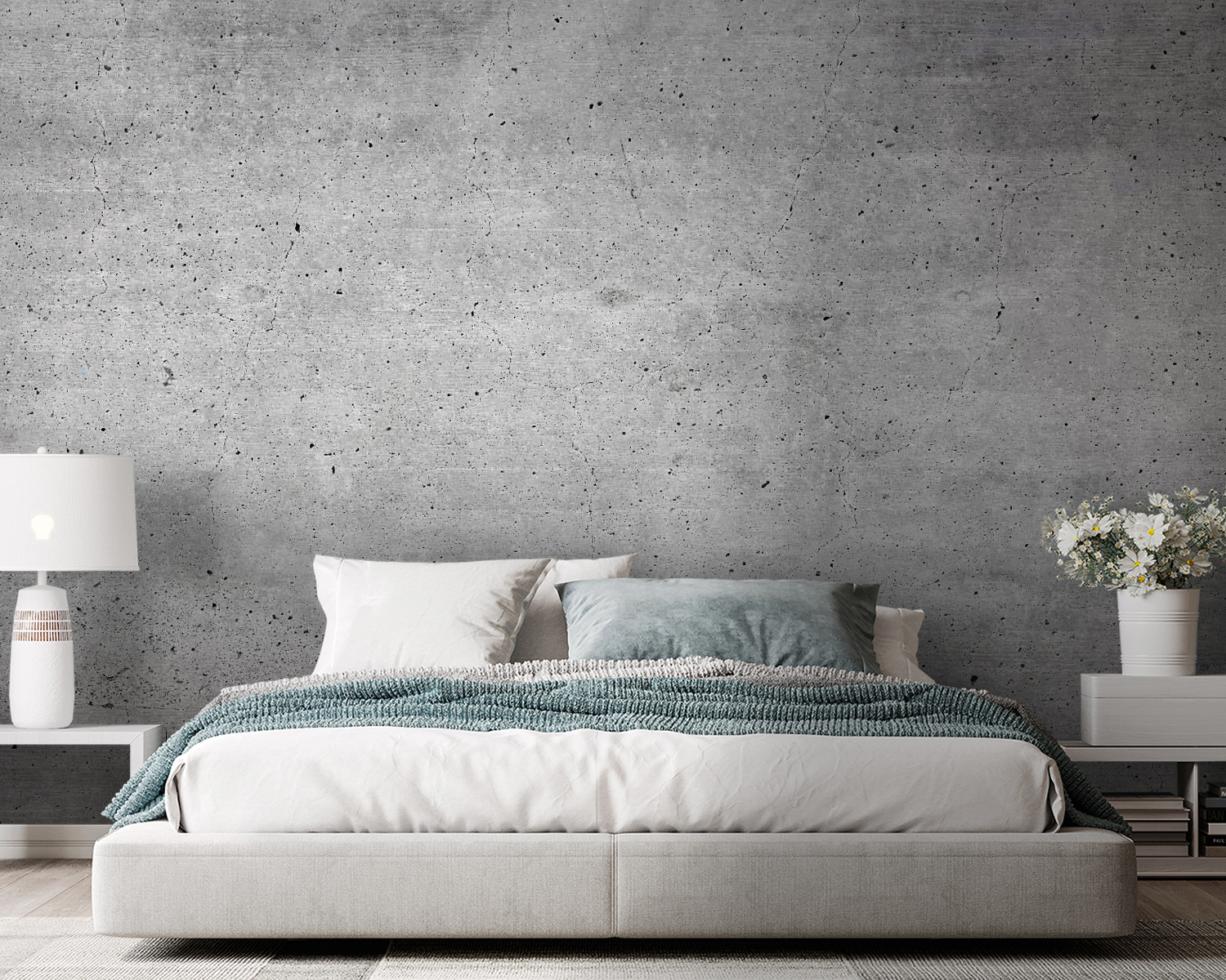 Grey concrete surface with small specks Grey concrete surface with small specks