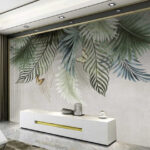 Fototapeta Skupina motýlů na listech