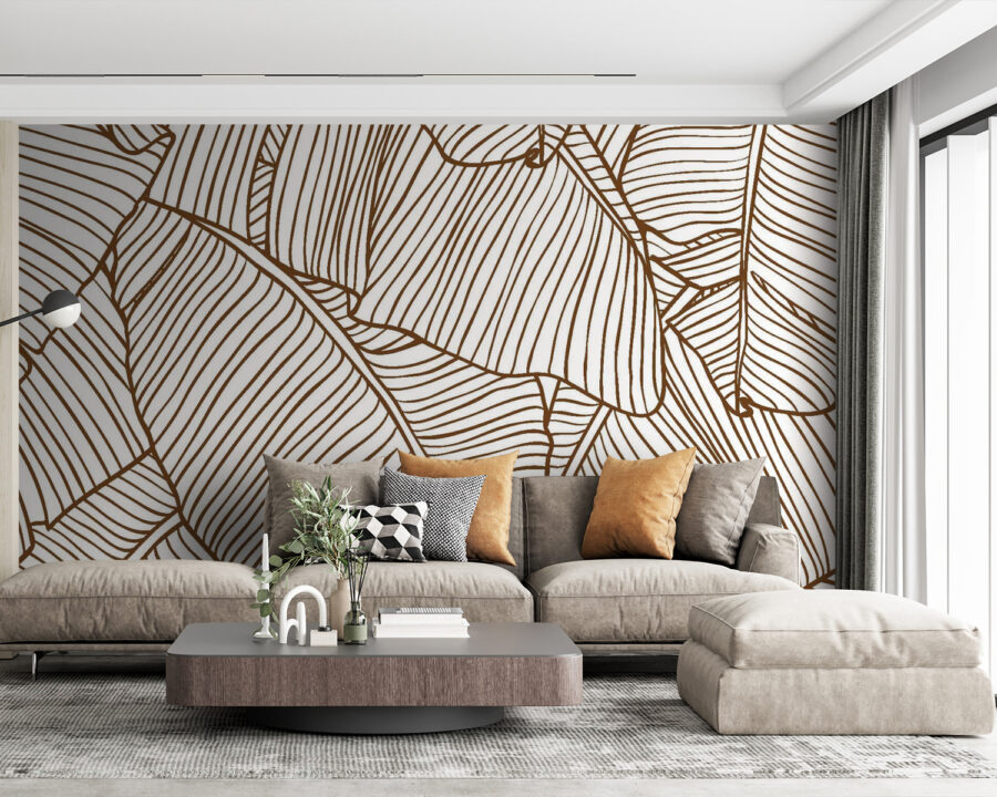 Wall murals Natural patterns in elegant simplicity.