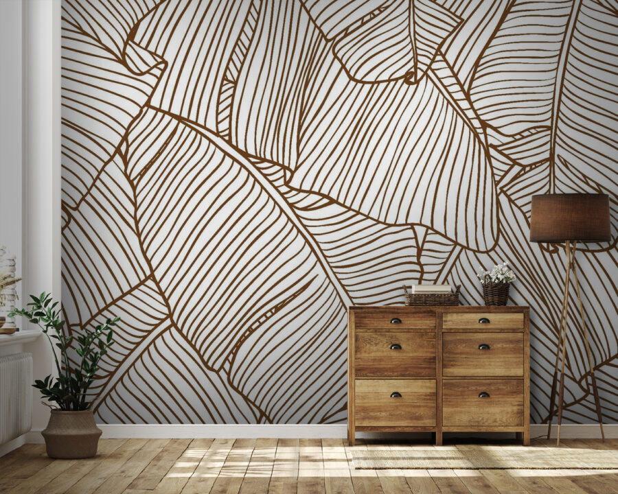 Wall murals Natural patterns in elegant simplicity.