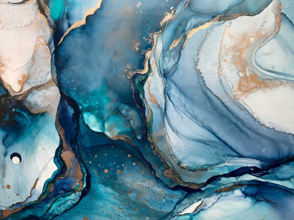 Azurové vlny objímají klidné pobřeží. Azurové vlny objímají klidné pobřeží.