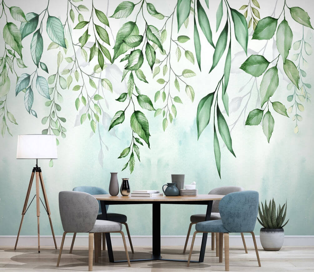 Watercolor painting of leaves Watercolor painting of leaves