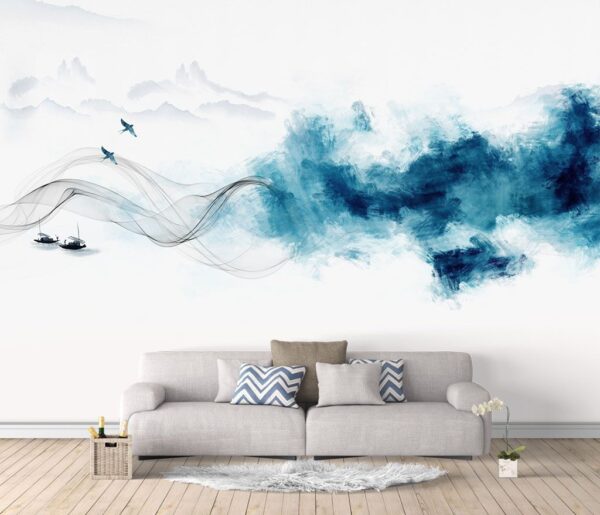 Wall murals Blue smoke and a bird u08594pig1m 600x515 - Wall murals Blue smoke and a bird - tegory