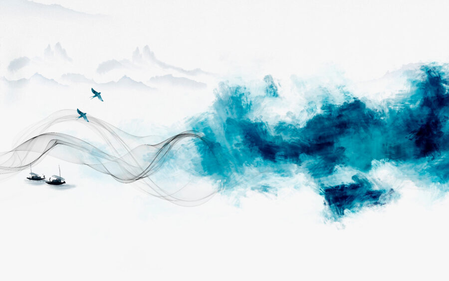 Wall murals Blue smoke and a bird u08594p 900x563 - Wall murals Blue smoke and a bird - tegory