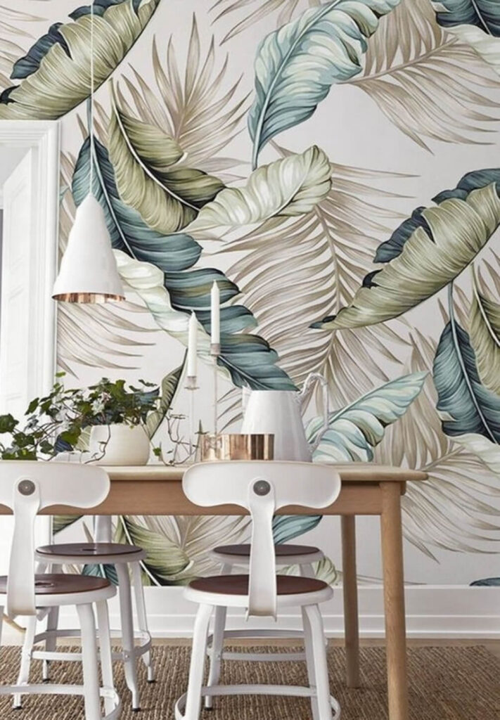 Pattern of leaves on a white background Pattern of leaves on a white background