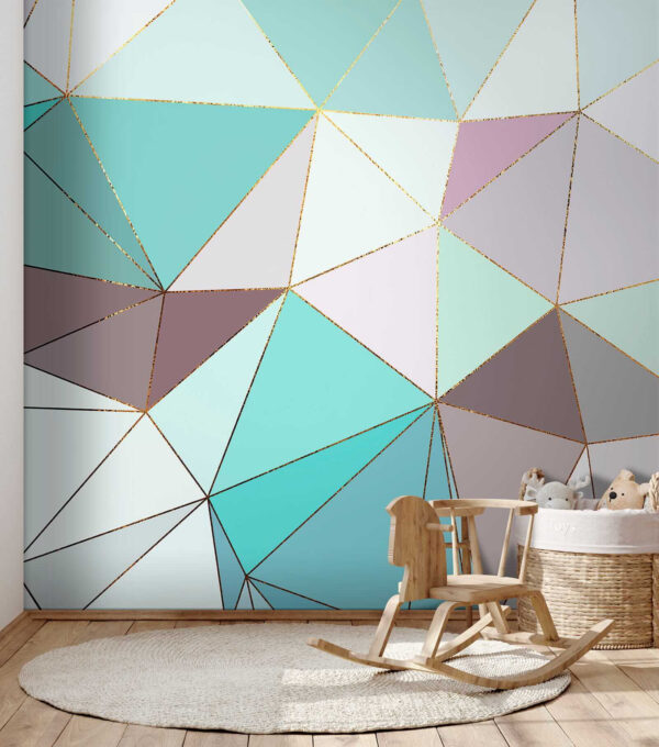 Abstraktní geometrický pastelový mozaikový vzor Abstraktní geometrický pastelový mozaikový vzor