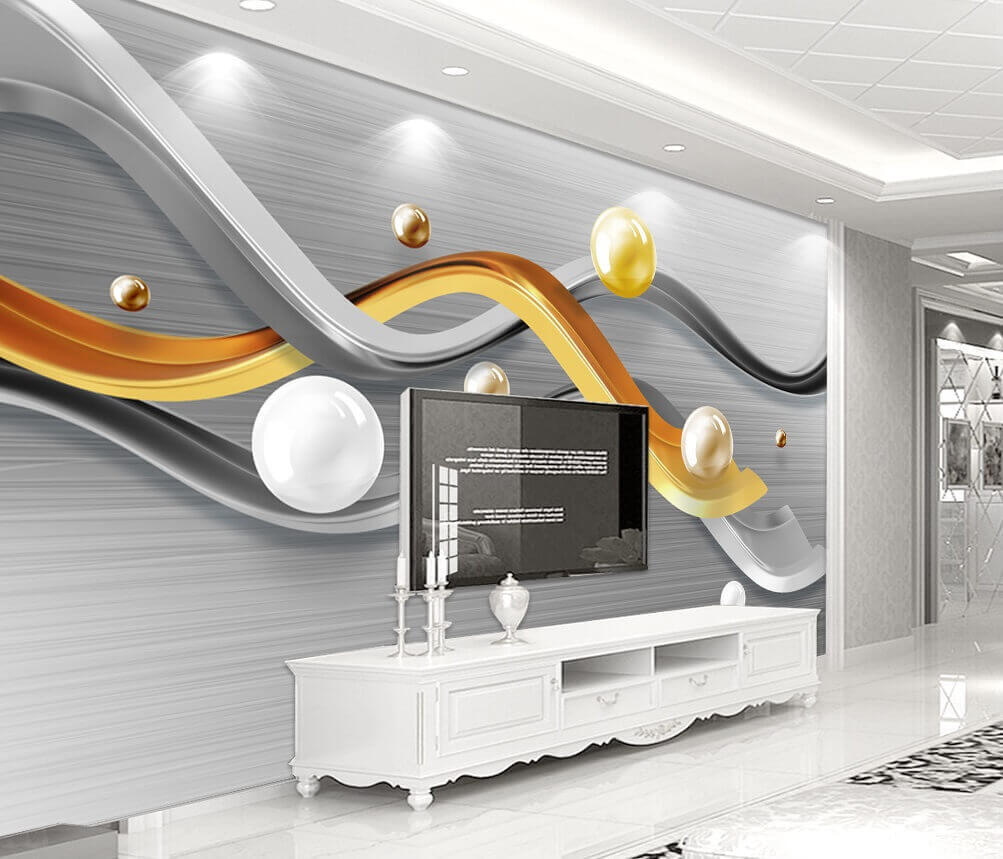 Metallic curves with floating orbs