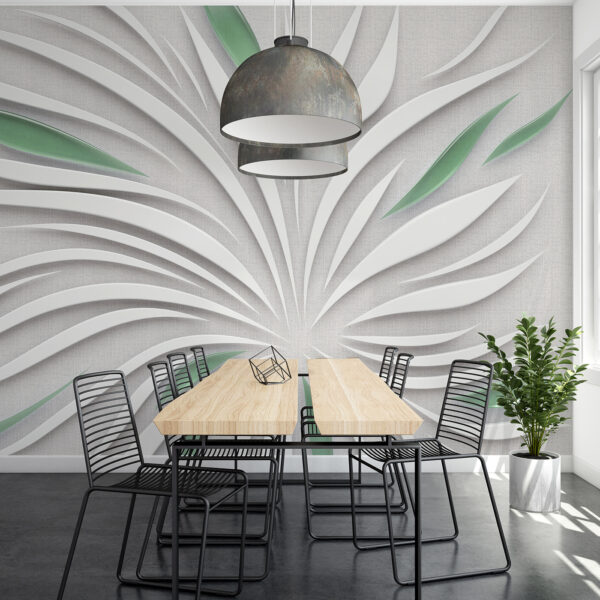 Bílý a zelený design Bílý a zelený design